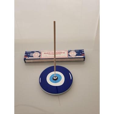 Imagem de INCENSÁRIO + INCENSO NAG CHAMPA SATYA- incensário redondo com 1 cx de incensos de 15 gr de Satya Nag Champa- kit presente 3