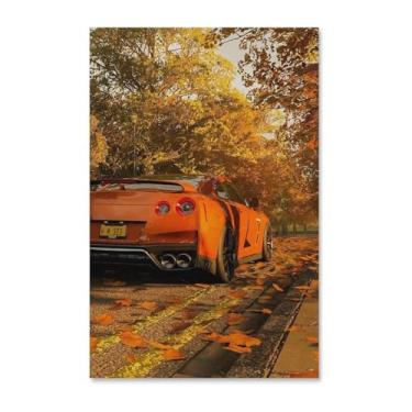 Imagem de HouLaiZhe Jdm Carro Esporte Outono Fallout Posters Tela Estética Decoração de Parede Pintura de Parede Impressões Sala de Galeria Decoração de Parede para Quarto Sala de Estar Escritório 11 x 17
