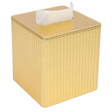 Imagem de ZFLYCANP Suporte de capa de caixa de lenços, organizador decorativo de couro PU, rápido de reabastecer sem esforço para limpar à prova d'água para bancada de banheiro, mesas de cabeceira, mesa de