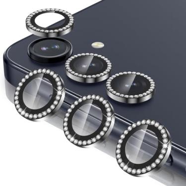 Imagem de Casetego Protetor de lente de câmera Galaxy A16 5G, dureza 9H, resistente a arranhões, vidro temperado ultrafino, capa de lente de câmera individual de metal para Samsung Galaxy A16 5G, compatível com