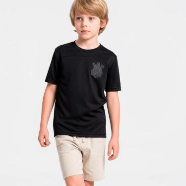 Imagem de Camiseta Corinthians Kids All Black 1910 Juvenil Infantil-Unissex
