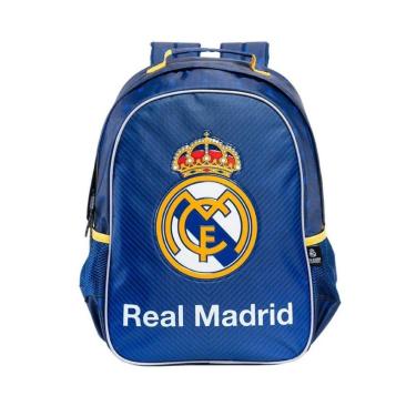 Imagem de Mochila Esportiva Juvenil Escolar Futebol Real Madri 16672 Oficial-Unissex