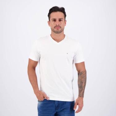 Imagem de Camiseta Aramis Basica Gola V Branco, M