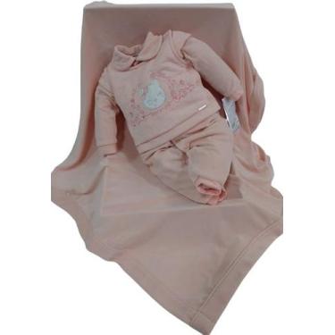 Imagem de Saída Maternidade Bebê Menina Bordado Le Bhua Paraiso 13399 - Le Bhua 