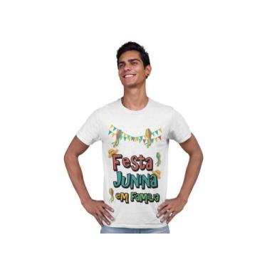 Imagem de Camiseta T-Shirt Festa Junina em Família Branca - Del France, G