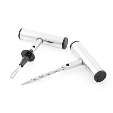 Imagem de uxcell Ferramenta de reparo universal de soquete de perfuração de pneu sem câmara de ar para carro, 2 peças