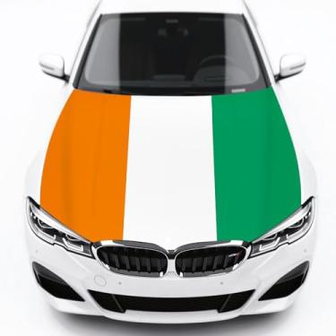 Imagem de Capa de capô de carro com bandeira do país Cote dIvoire Capa durável à prova de intempéries ajuste universal para proteção de todas as estações Ajuste personalizado para carro caminhão SUV