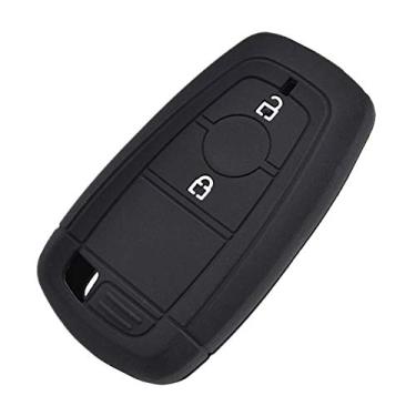 Imagem de Tsinesla Capas de silicone para chave de carro para Ford EcoSport sem chave com controle remoto inteligente protetor de pele