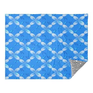 Imagem de CEBUGI Manta de flanela macia e quente 127 cm x 178 cm para sofá-cama, escritório, acampamento, viagem, flores, uso em todas as estações