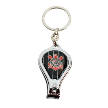 Imagem de Chaveiro Cortador De Unha Listrado Corinthians Oficial