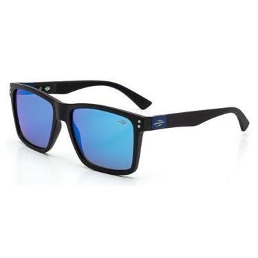 Imagem de Óculos Solar Mormaii Cairo M0075a1497 Preto Fosco Lente Azul Espelhado-Masculino