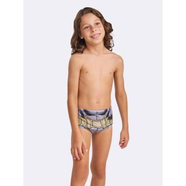 Imagem de Sunga Infantil Batman, Cinza, 8, Meninos