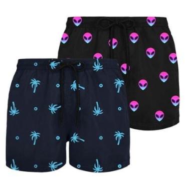 Imagem de Kit 2 Shorts Masculinos Plus Size Tactel Leve Treino Academia Caminhada Verão Conforto-Masculino