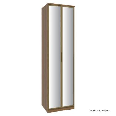 Imagem de Guarda Roupa Modulado 02 Porta Vidro 234cm com Prateleira Setiba - Móv