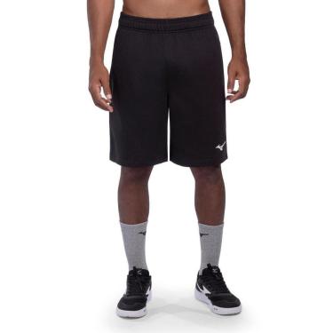 Imagem de Bermuda Mizuno Moletom Masculina GG Preto-Masculino