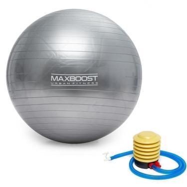 Imagem de Kit Bola de Pilates 55cm Suiça Yoga Ginástica + Bomba para encher-Unissex