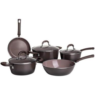 Imagem de Jogo de Panelas com Fundo de Indução Brinox Ceramic Life Select 5 Peça