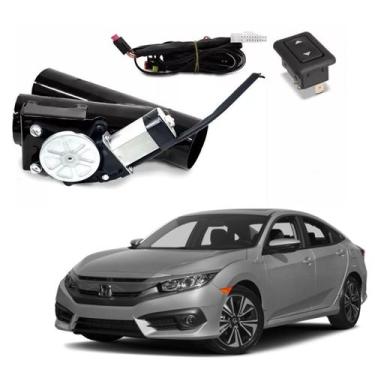 Imagem de Difusor De Escapamento Honda Civic 3" Ronco Esportivo Botão - ZP Autom