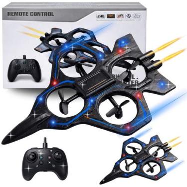 Imagem de Avião Drone Jato Brinquedo Infantil Controle Remoto - EUROPIO