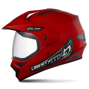 Imagem de Capacete Motocross Liberty MX Vision Pro Tork Trilha Off Road Seguranç