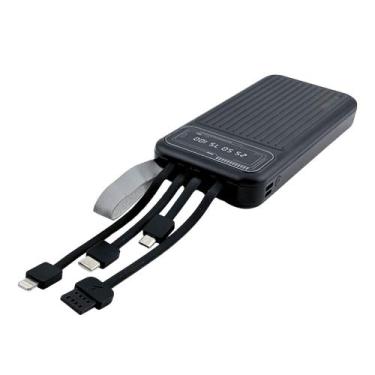 Imagem de Carregador Powerbank Portátil 10.000mAh turbo TK1003 4 conectores e in