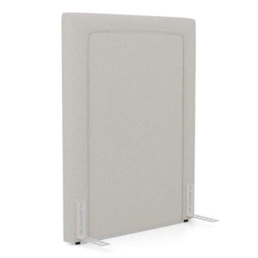 Imagem de Cabeceira Cama Box Solteiro Alba 90cm Com Frame Linho Bege - Abmaza