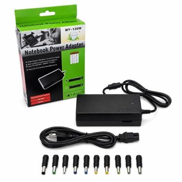 Imagem de Carregador para Notebook Bivolt 110V 220V Home Office com Fonte Ajustável e Kit 8 Plugs MDM