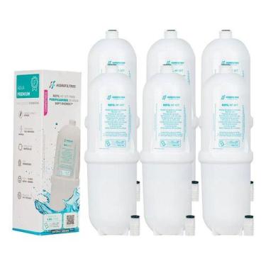 Imagem de 6 Refis Filtro Refil Compatível Com Purificador By Everest Branco - Ro