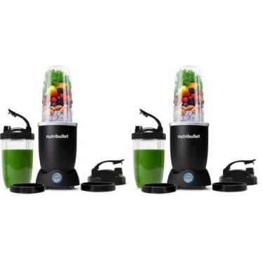 Imagem de Liquidificador pessoal NutriBullet Pro+ 1200 W Pulse preto, kit com 2 
