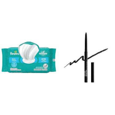 Imagem de Lenços Umedecidos Pampers para Bebê 72 unidades + Delineador à Prova d