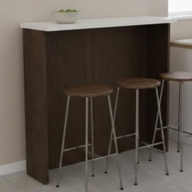 Imagem de Bancada Ilha 120cm para Cozinha Lisboa Avelã/ Cinza Argila