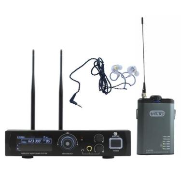 Imagem de Monitor de palco sem fio custom sound cw 100 c/ receiver bodypack e fo