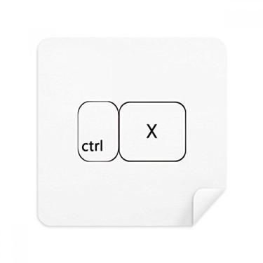Imagem de Teclado Symbol ctrl X Óculos Pano Limpador de Tela Tecido Camurça Pacote com 2