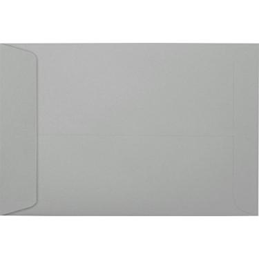 Imagem de 6 x 9 envelopes de extremidade aberta em 28 lb. Gray Kraft para enviar uma carta de negócios, catálogo, documentos financeiros, revistas, Pamphlet, pacote com 50 (cinza)