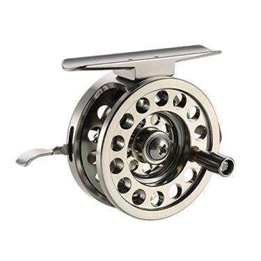 Imagem de Qudai Fly Fishing Reel destro liga de alumínio da rocha lisa do gelo Pesca Carretilha Acessórios de pesca carretéis da mosca