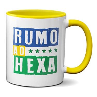 Imagem de Caneca Copa Do Mundo Jogo Do Brasil Rumo Ao Hexa (Amarela)