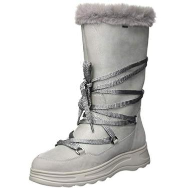 Imagem de Geox Botas de Neve Femininas, Prateado, cinza claro C0898, 5.5