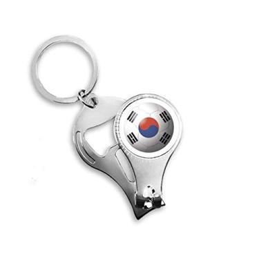 Imagem de Coreia Bandeira Nacional Futebol Futebol Alicate Anel Chaveiro Abridor de Garrafas Cortador