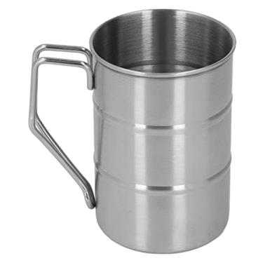 Imagem de Caneca de Cerveja de Aço Inoxidável, Fácil de Limpar, Resistente Ao Desgaste, Preservação de Temperatura Dura, Copo de Aço Inoxidável para Barra de café