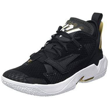 Imagem de Nike Tênis de basquete masculino, Preto, branco, Mtlc dourado, 11