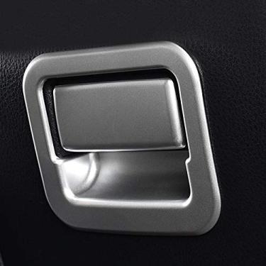 Imagem de JIERS Para Toyota RAV4 RAV 4 2014-2018, acessórios cromados ABS para carro copiloto caixa alça tigela tampa guarnição moldura adesivo carro