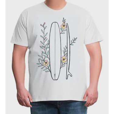 Imagem de Camiseta Plus Size Pranchas Surf Flores