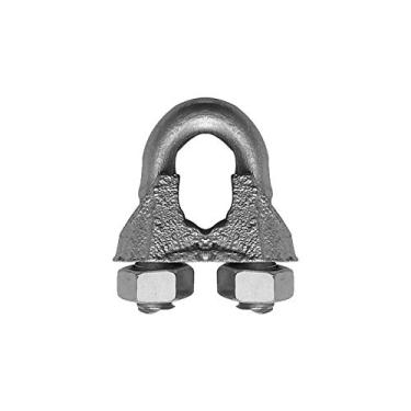 Imagem de Kit C/ 25 Clip P/Cabo Aço 6,4mm 1/4 Galvanizado Beltools