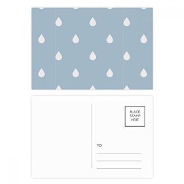 Imagem de Conjunto de cartão postal Rain Drip Weather Cloud Pattern Cartão de felicitações