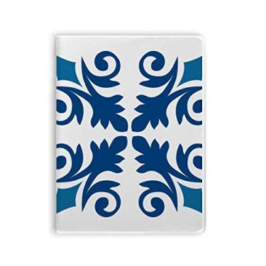Imagem de Diário de capa macia com estampa floral azul Marrocos