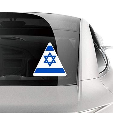 Imagem de DIYthinker Adesivo de carro com bandeira nacional de Israel da Ásia, decalque de bagagem de bicicleta