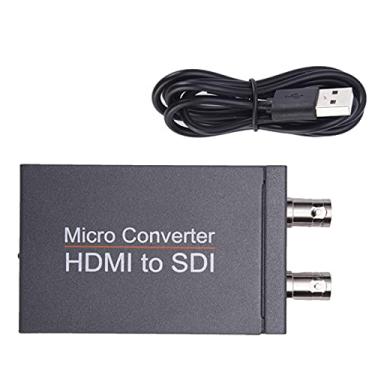 Imagem de Ronyme 1080P HDMI para SDI Conversor HDMI para SDI Adaptador 2 Saída SDI Suporte para incorporador de áudio 2.970 Gbit/s Acessórios para câmera para home