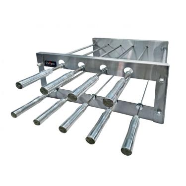 Imagem de Churrasqueira Rotativa Cerpo 09 Espetos Dupla Inox Premium