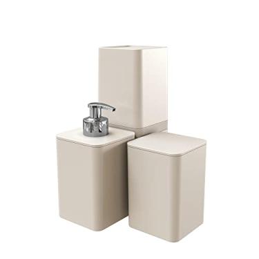 Imagem de Kit Banheiro, Dispenser, Porta Escova de Dentes e Porta Algodão, Smile, Stolf