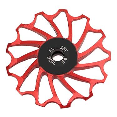 Imagem de Rolo do Desviador Traseiro da Bicicleta, Roda do Desviador Traseiro da Bicicleta, Polia do Desviador Traseiro da Bicicleta Reduz a FricçãO O Rolamento de Metal do Dente Profundo